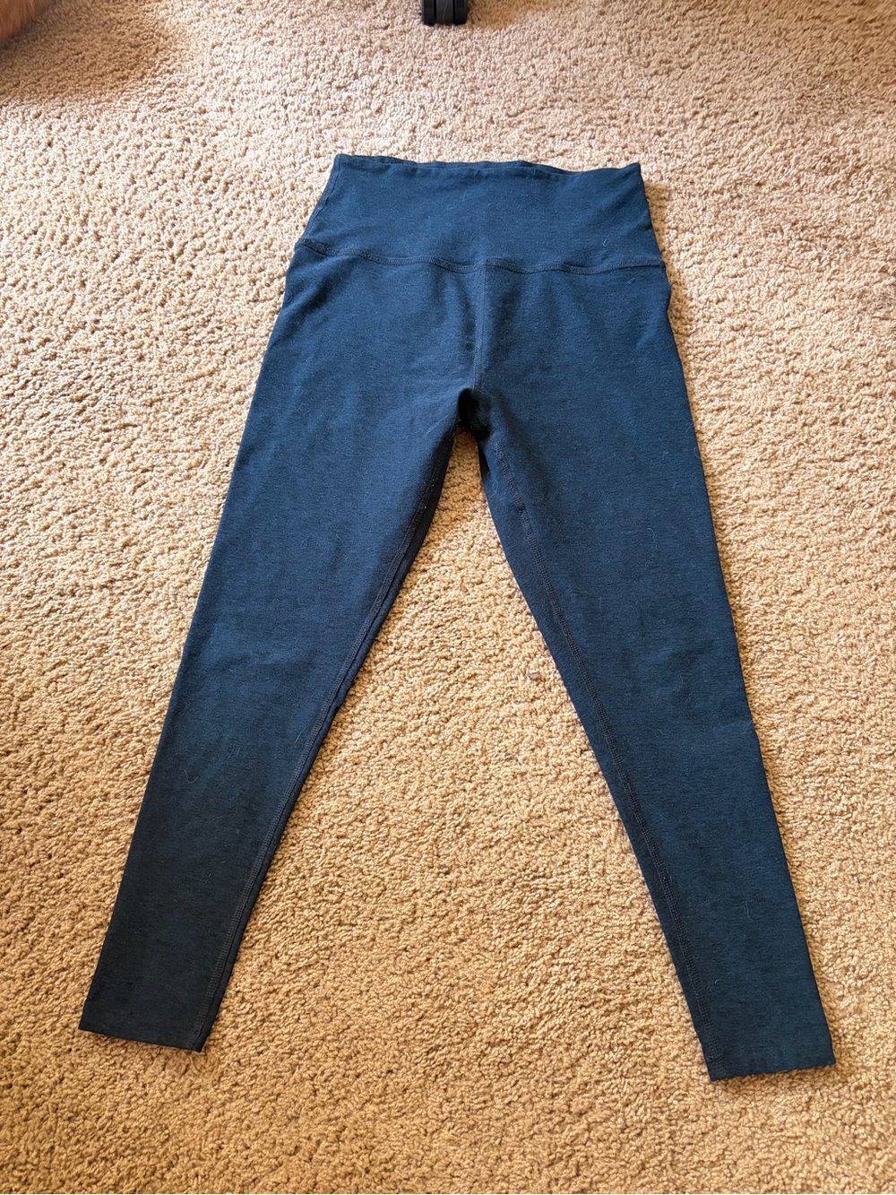 Beyond Yoga Spacedye Caught in the Midi 3/4 High Waist Leggings - Darkest Night